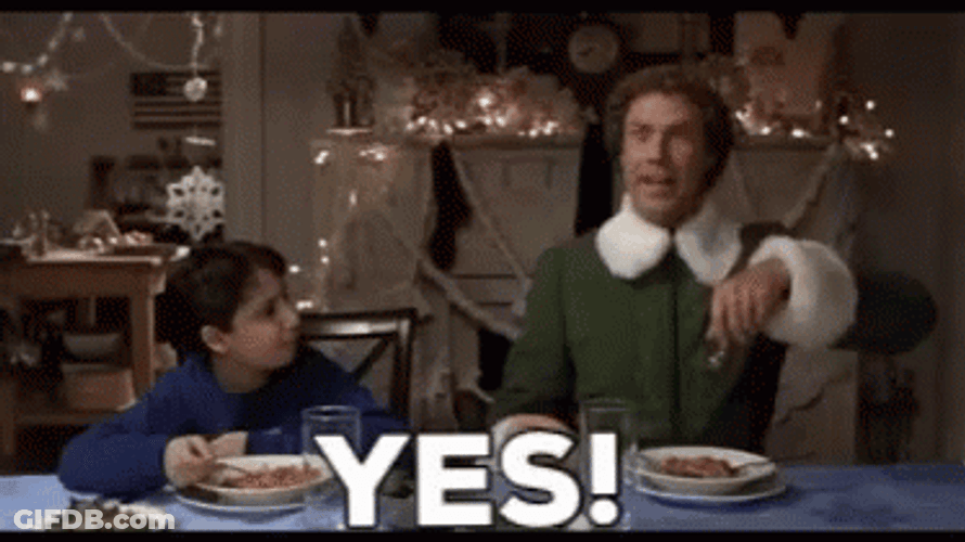 Buddy The Elf Excited Yes GIF