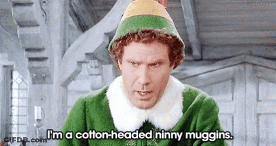 Buddy The Elf Im A Cotton-Headed GIF