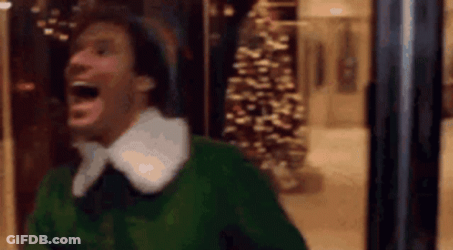 Buddy The Elf Playing Circling Around GIF
