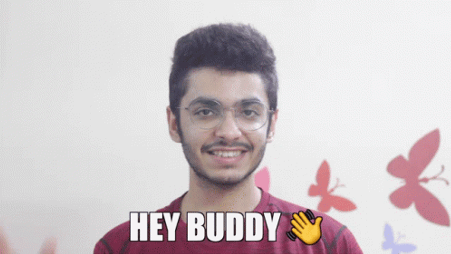 Buddy Waving Aashish Desimarketer GIF