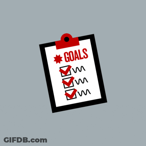 Budget Goals Checklist Achieved GIF