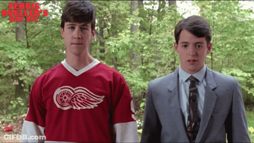 Bueller & Cameron Frye Confused Look GIF