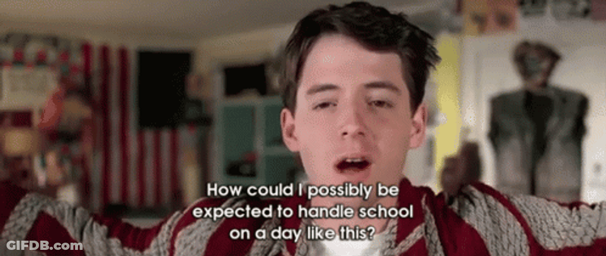 Bueller Funny Humor About School GIF