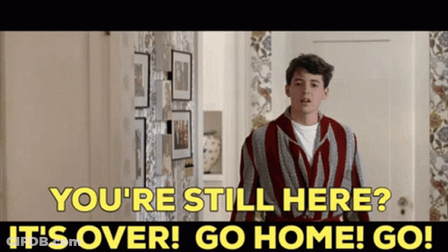 Bueller Its Over Go Home Scene GIF