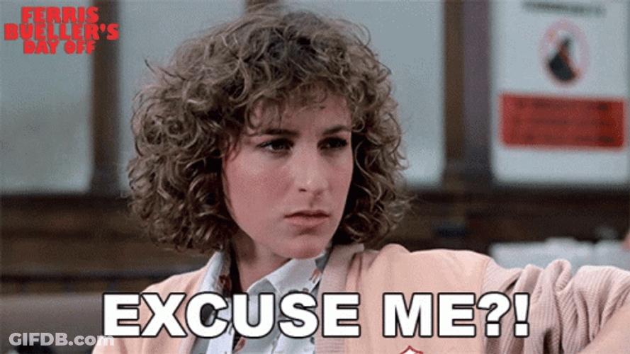 Bueller Movie Jennifer Grey Excuse Me GIF