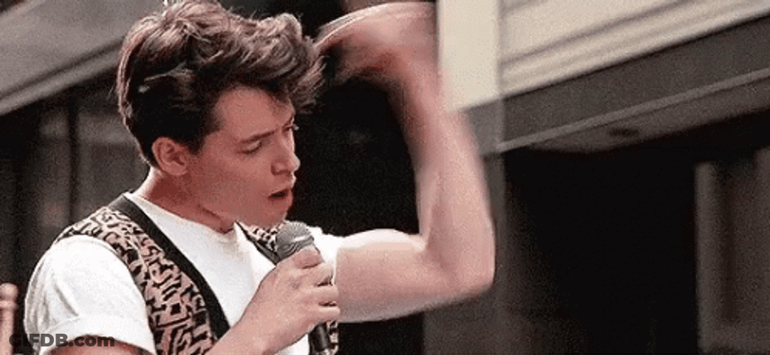 Bueller Singing & Partying GIF