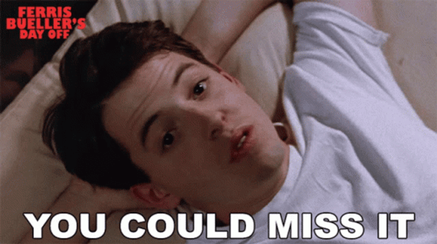 Bueller You Could Miss It GIF