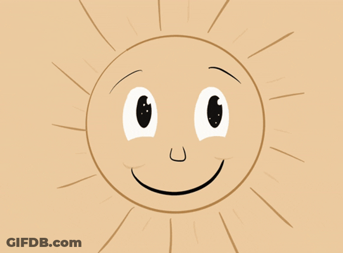 Buen Dia Happy Sun Drawing GIF