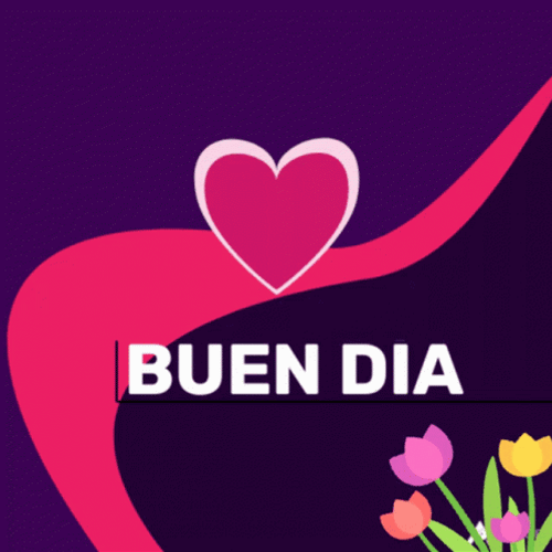 Buen Dia Heart Artwork GIF