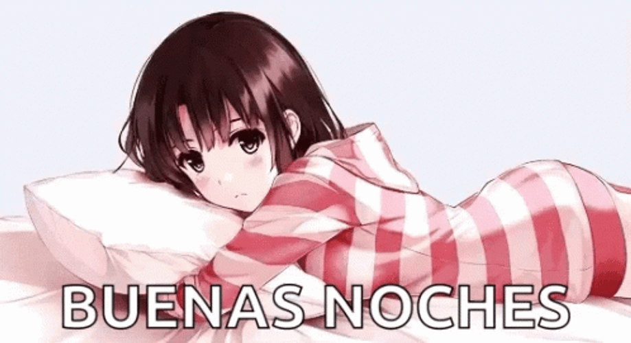 Buenas Noches Anime Girl GIF