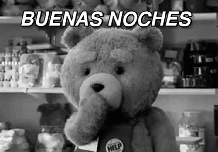 Buenas Noches Bear Flying Kiss Linda Noche GIF