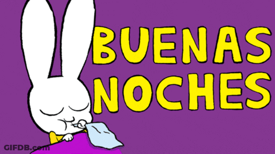 Buenas Noches Caricaturas GIF