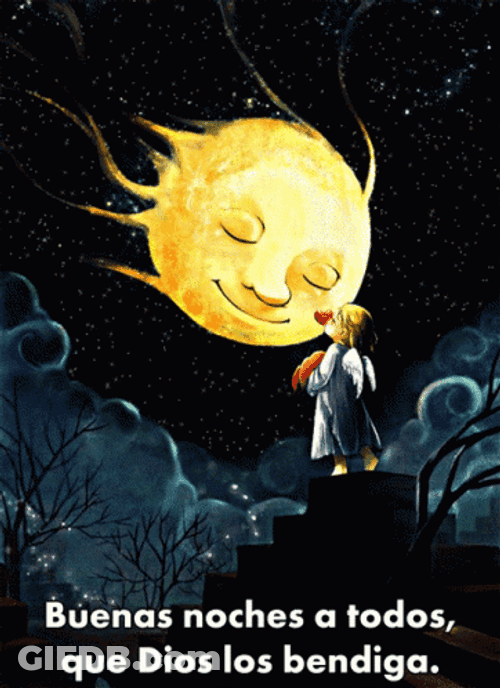 Buenas Noches Caricaturas GIF