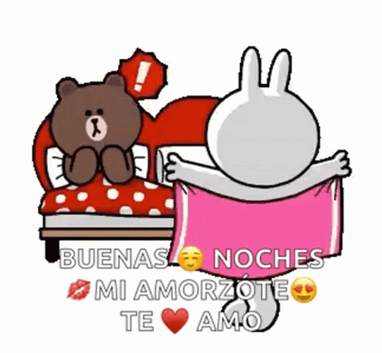 Buenas Noches Cony & Brown GIF