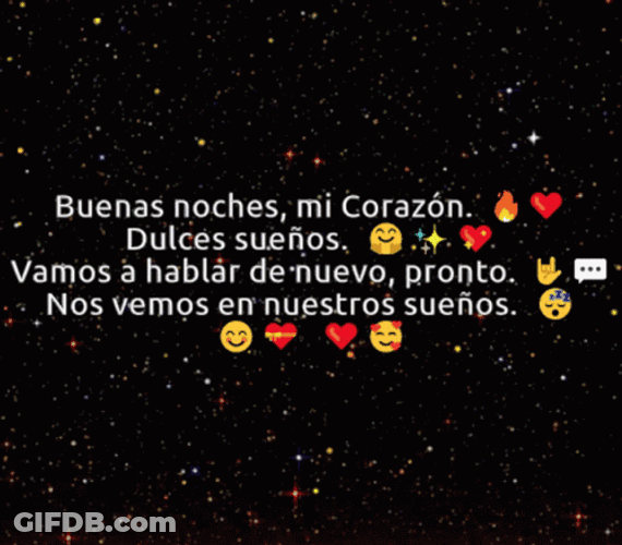 Buenas Noches Corazón GIF
