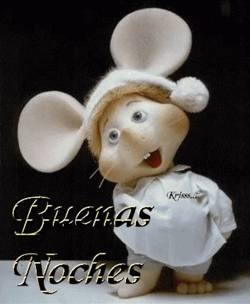 Buenas Noches Cute Rat GIF