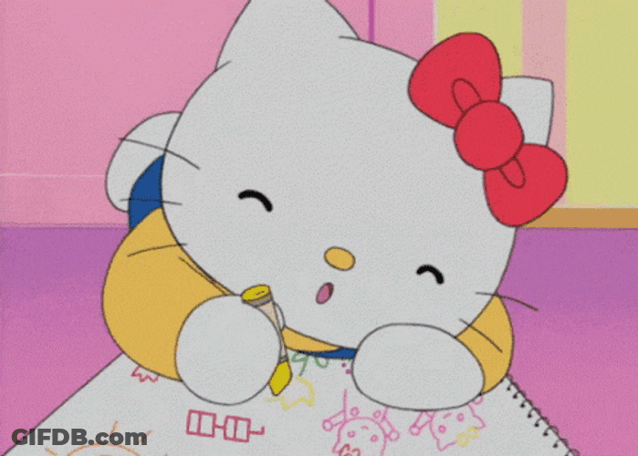 Buenas Noches Hello Kitty GIF