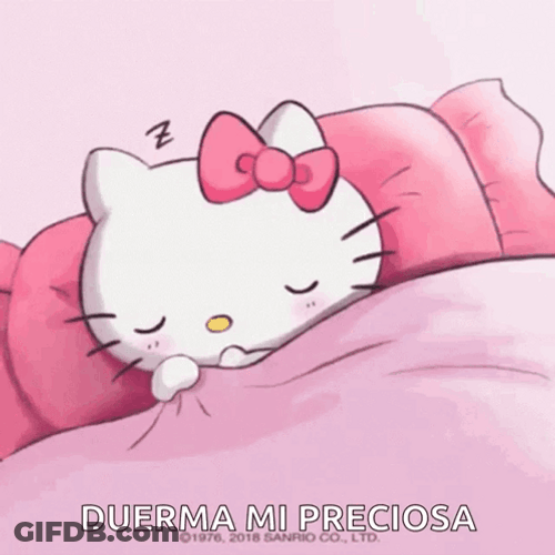 Buenas Noches Hello Kitty GIF