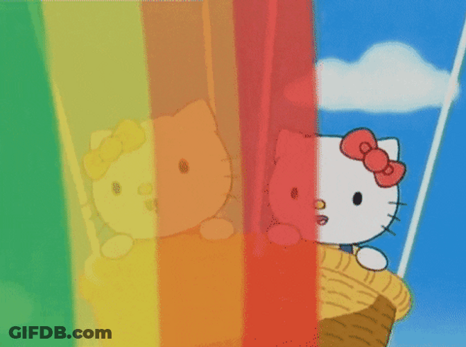 Buenas Noches Hello Kitty GIF