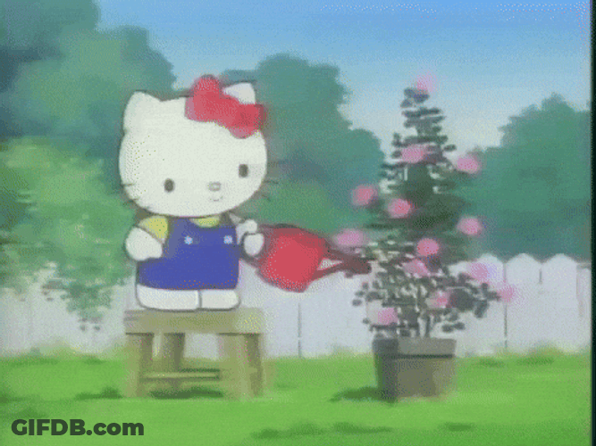 Buenas Noches Hello Kitty GIF