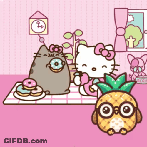 Buenas Noches Hello Kitty GIF