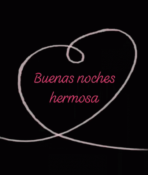 Buenas Noches Hermosa Heart GIF