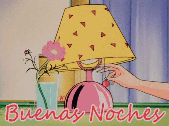 Buenas Noches Linda Noche Turning Off Bedside Lamp GIF