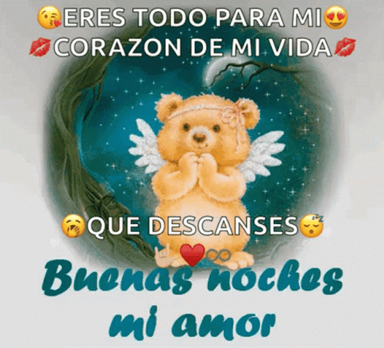 Buenas Noches Mi Amor Bear GIF