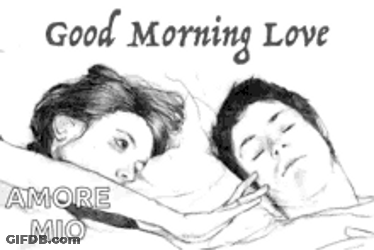 Buenos Dias Amor Lovers Sweet Bed Momnet GIF