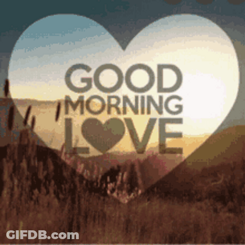 Buenos Dias Amor Pink Petals Animation GIF