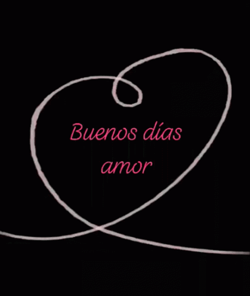 Buenos Dias Amor Simple Creative Art GIF
