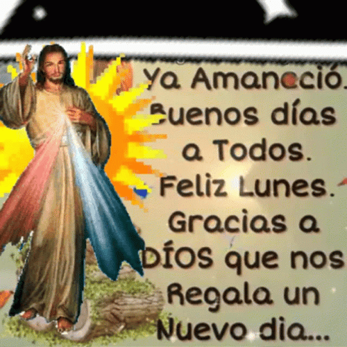 Buenos Dias Bendiciones Jesus Christ Giving Blessings GIF