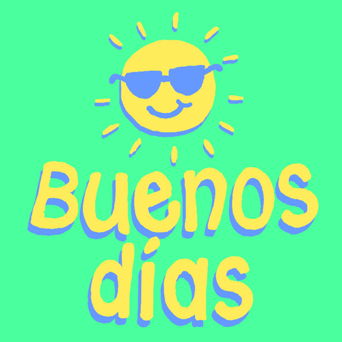 Buenos Dias Bendiciones Sun Cool Shades GIF
