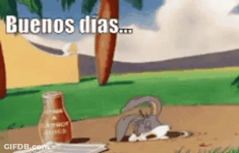 Buenos Dias Bugs Bunny GIF