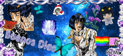 Buenos Dias Collage GIF