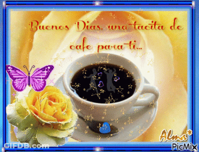 Buenos Dias Con Mariposas GIF