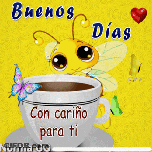 Buenos Dias Con Mariposas GIF