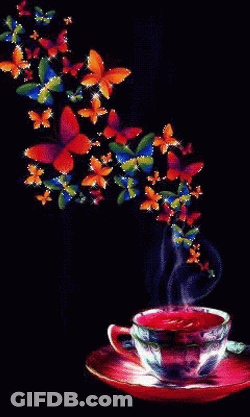 Buenos Dias Con Mariposas GIF