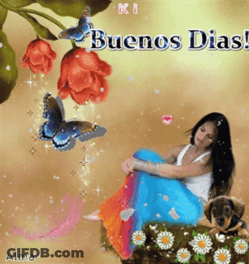 Buenos Dias Con Mariposas GIF