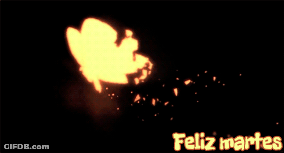Buenos Dias Feliz Martes Glowing Golden Butterfly GIF