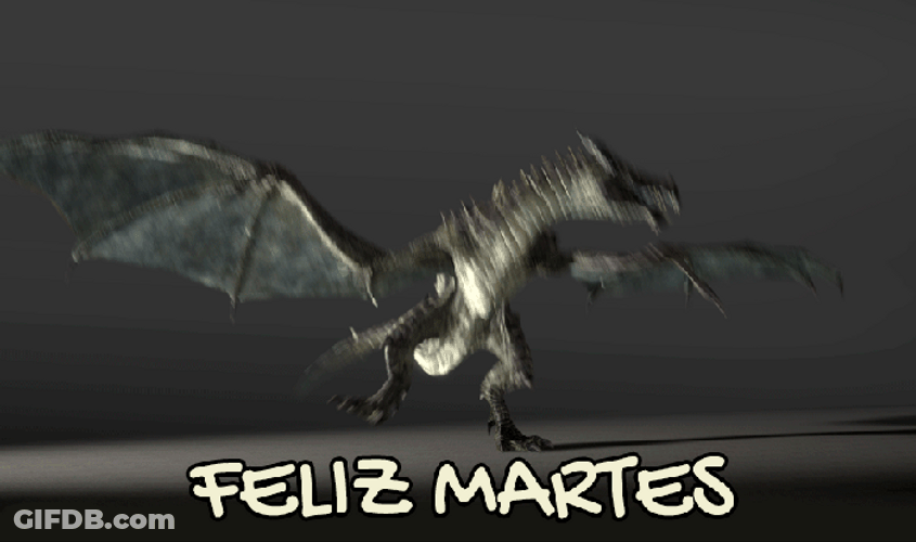 Buenos Dias Feliz Martes Happy Dancing Dragon GIF