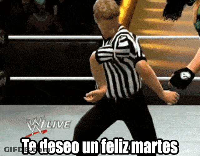 Buenos Dias Feliz Martes WWE Funny Wishes GIF
