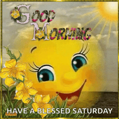 Buenos Dias Feliz Sabado Adorable Smiley Emoji GIF