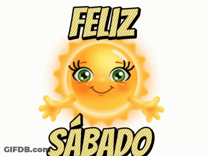 Buenos Dias Feliz Sabado Cute Animated Sun GIF