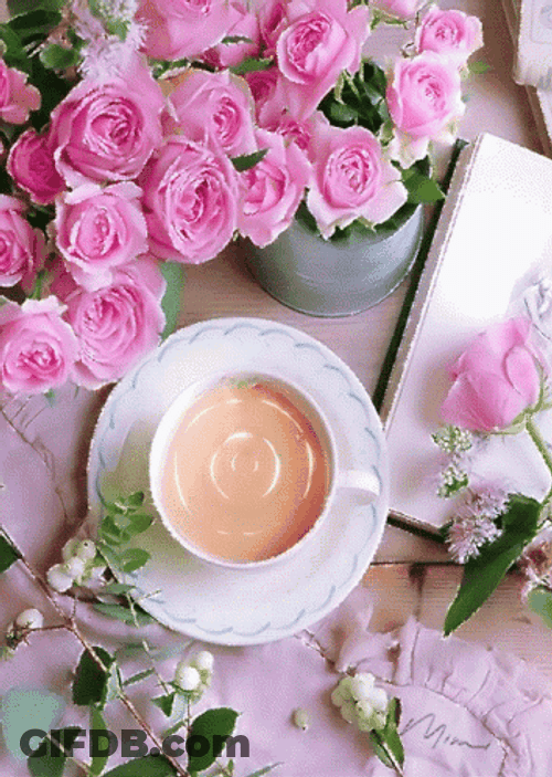 Buenos Dias Flores GIF