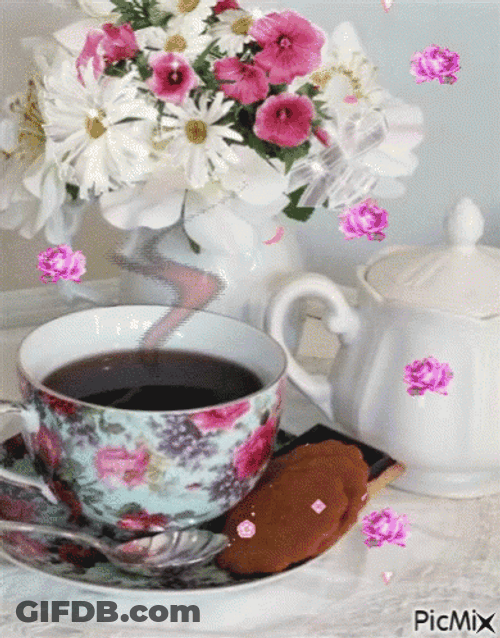 Buenos Dias Flores GIF