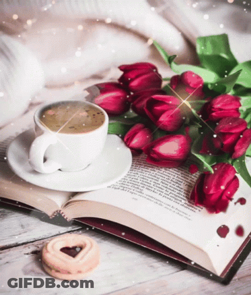 Buenos Dias Flores GIF