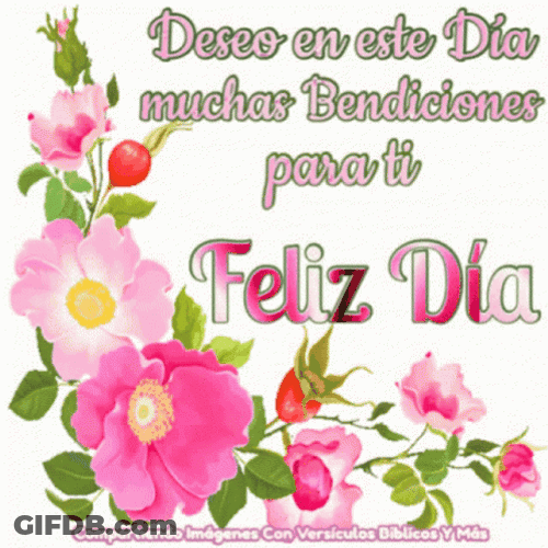 Buenos Dias Flores GIF