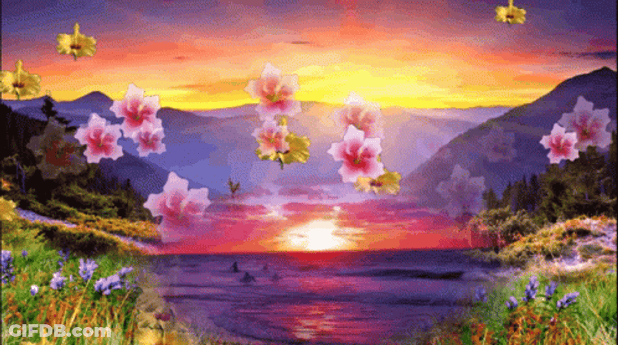 Buenos Dias Flores GIF