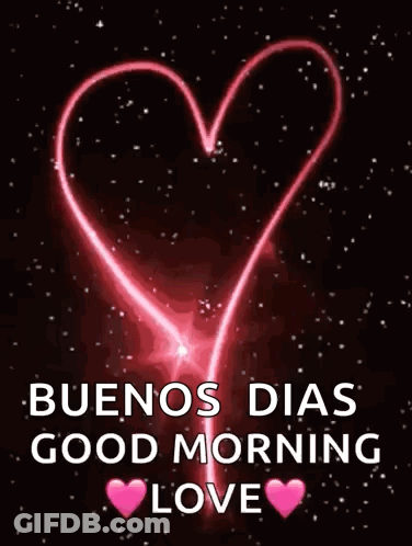 Buenos Dias Good Morning Love Heart GIF
